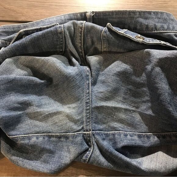 Simply Vera Denim Womens Capri Jeans Cropped Straight Flap Pockets Size 8 - Picture 11 of 13